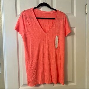 a new day Coral Short Sleeve V-Neck Tee